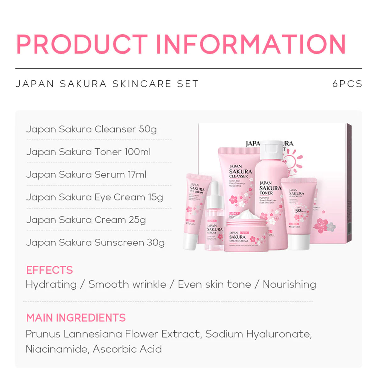 Lepota Sakura Skincare Set